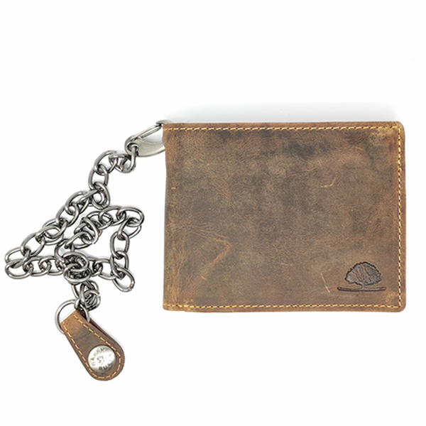 Greenburry - Portafoglio In Pelle Con Catena E Incisione A Tema - Foto 6