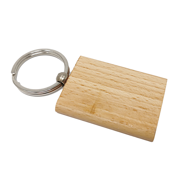 Portachiavi in legno rettangolare personalizzabile – Klenkdesign
