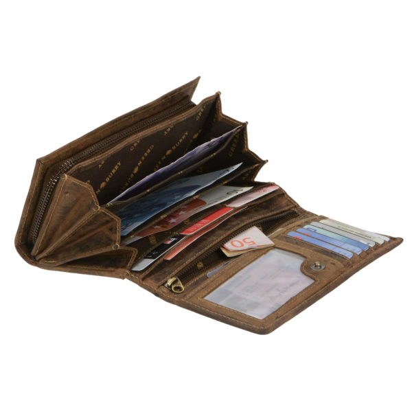 WbK - Brieftasche aus Rindleder mit Klarsichtfächern
